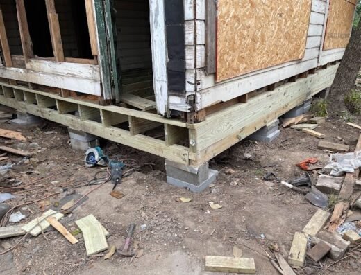 House leveling work completed by A-Affordable Foundation Repair in Houston