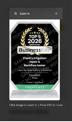Frank’s irrigation repair & Backflow tester