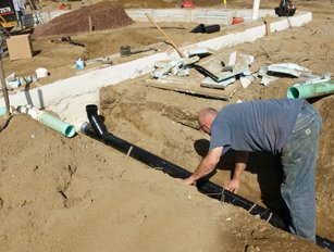 Atlas Foundation Repair foundation repair services job site in Houston