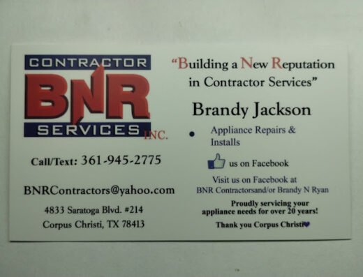BNR Contractor Services/ Appliance repair