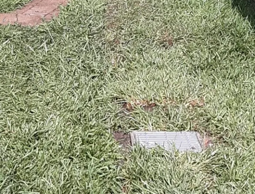 Residential drainage installation performed by Dura Pier Foundation Repair in the Houston area