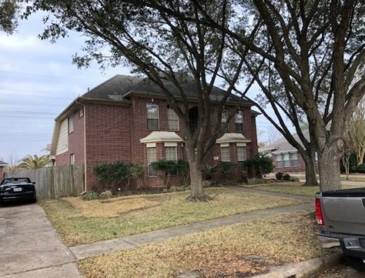 Brick home exterior at a completed Generocity Foundation Repair job site in the Houston area