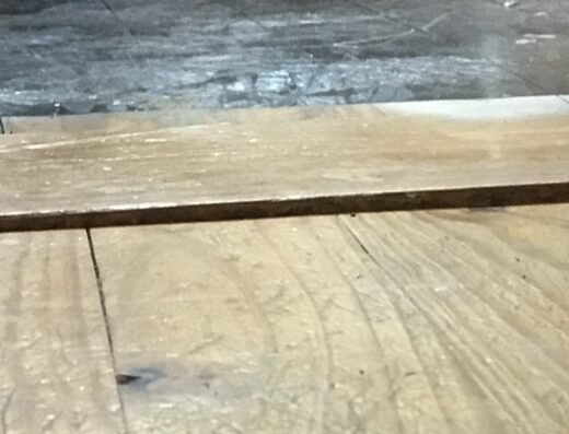 Foundation depression identified during a Structured Foundation Repairs Houston job site assessment