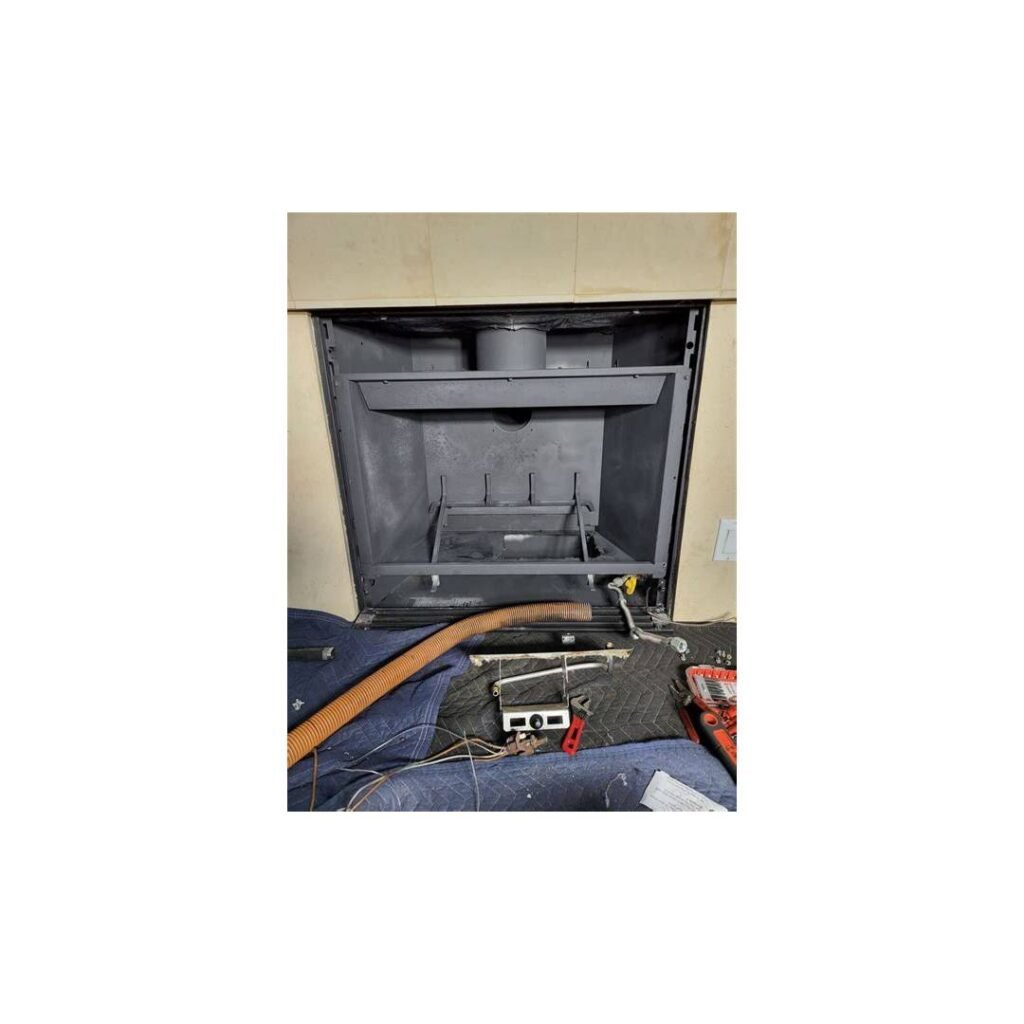 Fireplace insert serviced by Chimney Professionals in Dallas, TX