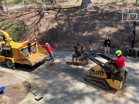 LTRC-Tree Specialists branded tree care truck and crew