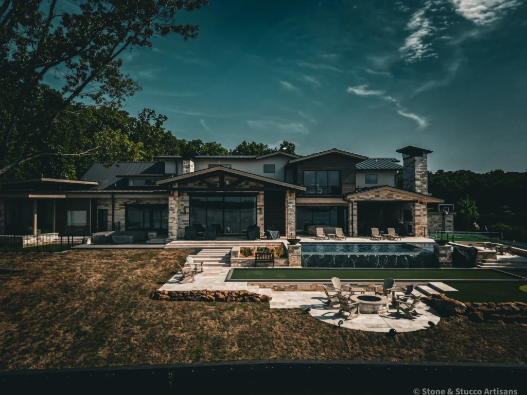 Stone and Brick Designs completed stone and brick home project
