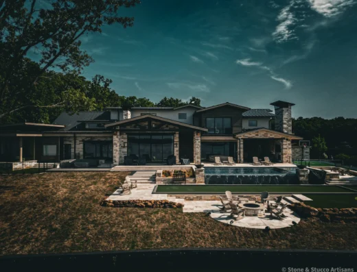 Stone and Brick Designs completed stone and brick home project